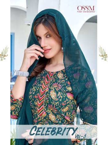 Celebrity Vol 3 By Ossm Cotton Printed Readymade Salwar Kameez Collection